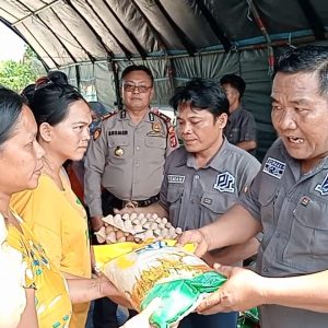 PJS Toba Apresiasi DPC PJS Sibolga dan Tapteng bantu 21 KK Warga Korban Kebakaran